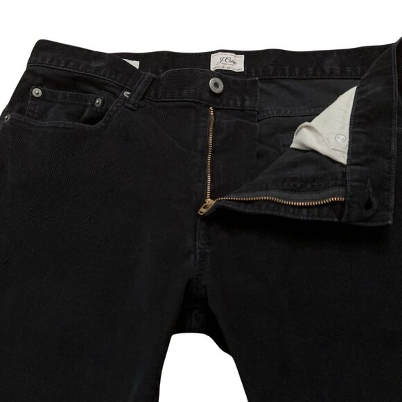 J.Crew Corduroy Pants Mens Size 33x30 484 Slim Fit 5-Pockets Stretch Black - Picture 3 of 7